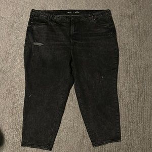 Old Navy, high-rise OG Straight black jeans